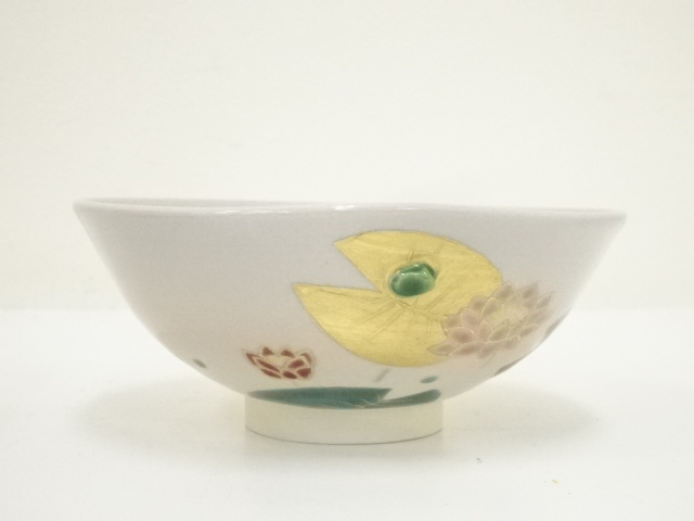道具 ] - 道具 京焼 彩雲造 色絵蓮の絵茶碗（共箱） | ネットショップ